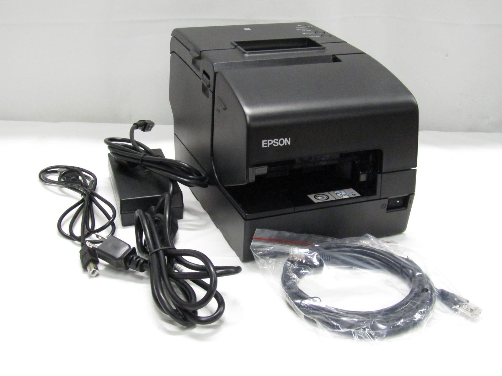 Epson TM-H6000V USB/Ethernet/NFC POS Receipt Printer w/ MICR & Endorser LOW USE