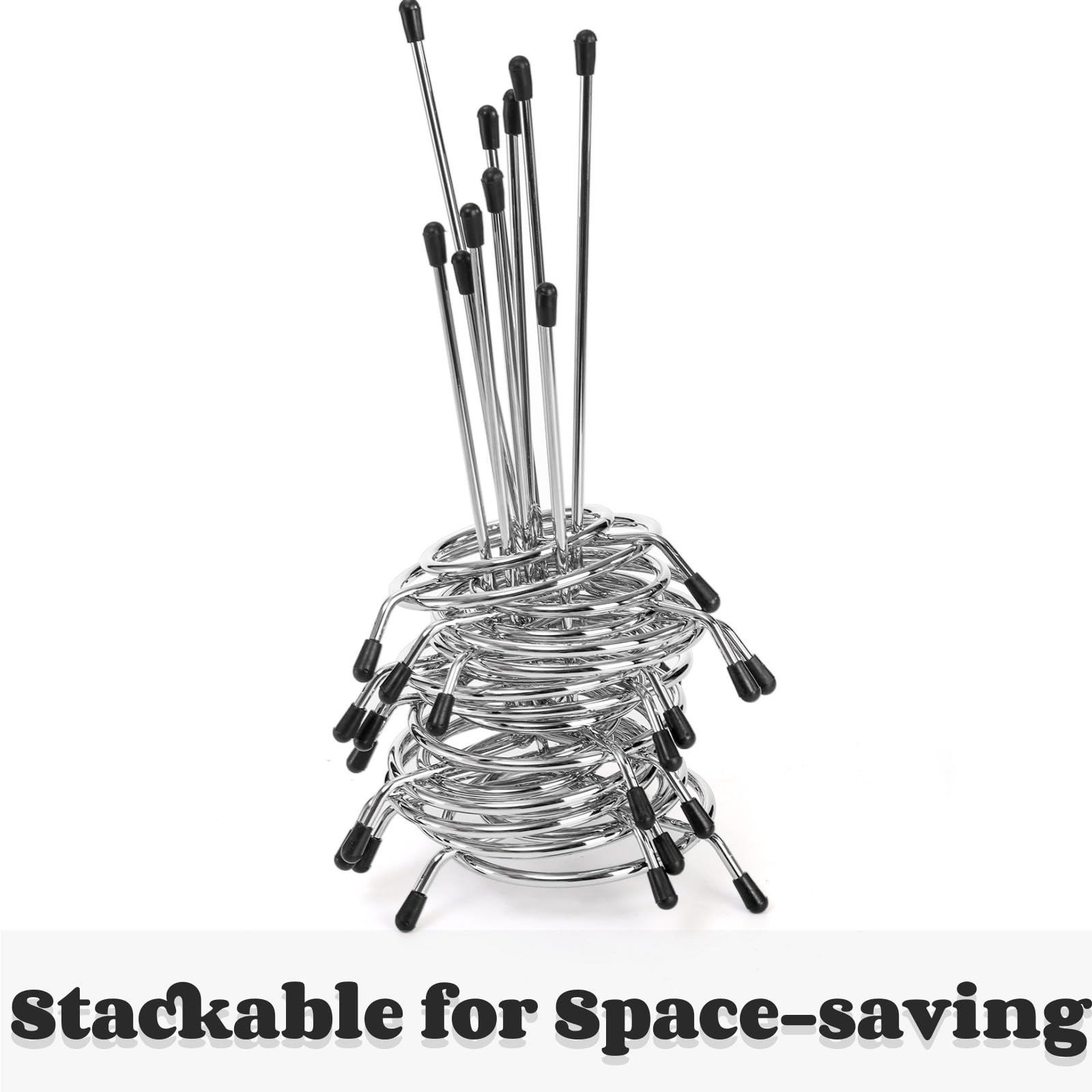AVLA 10 Pack Check Spindle, Paper Receipt Holder Spike, Stainless Silver