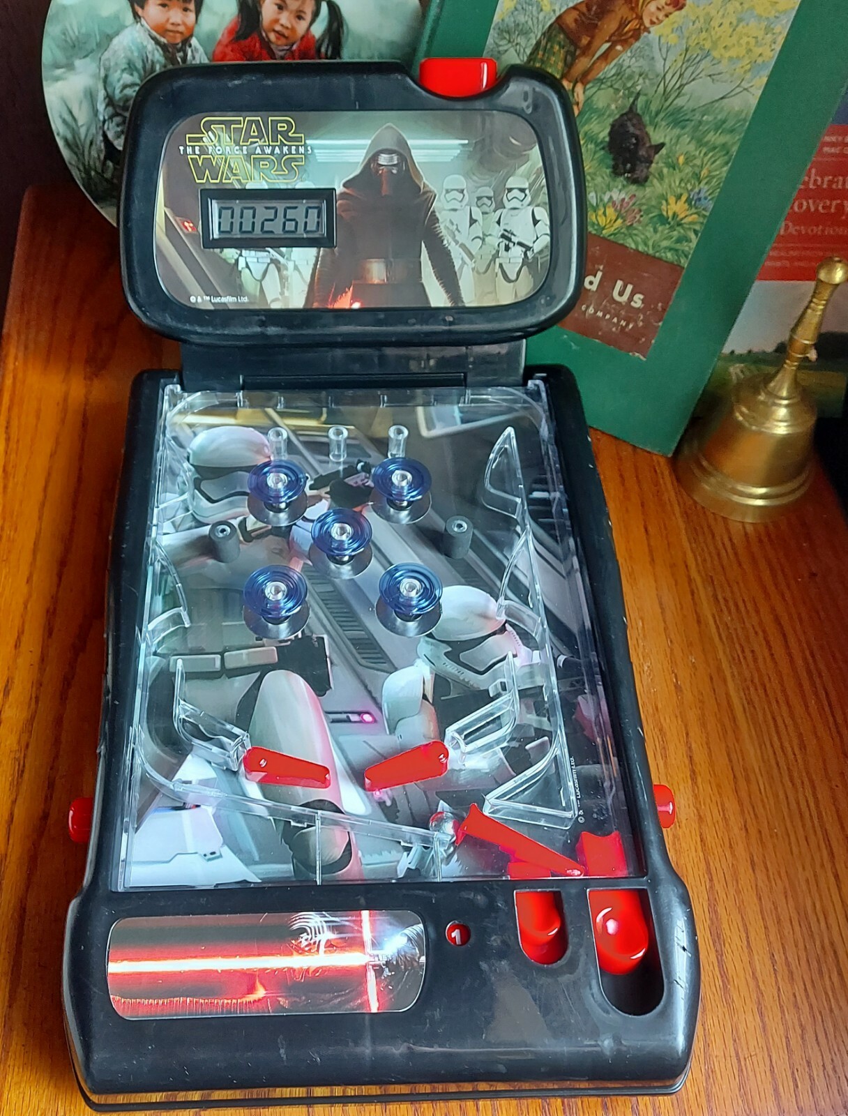 2009 Star Wars The Force Awakens Tabletop Electronic Pinball Machine Game Works!
