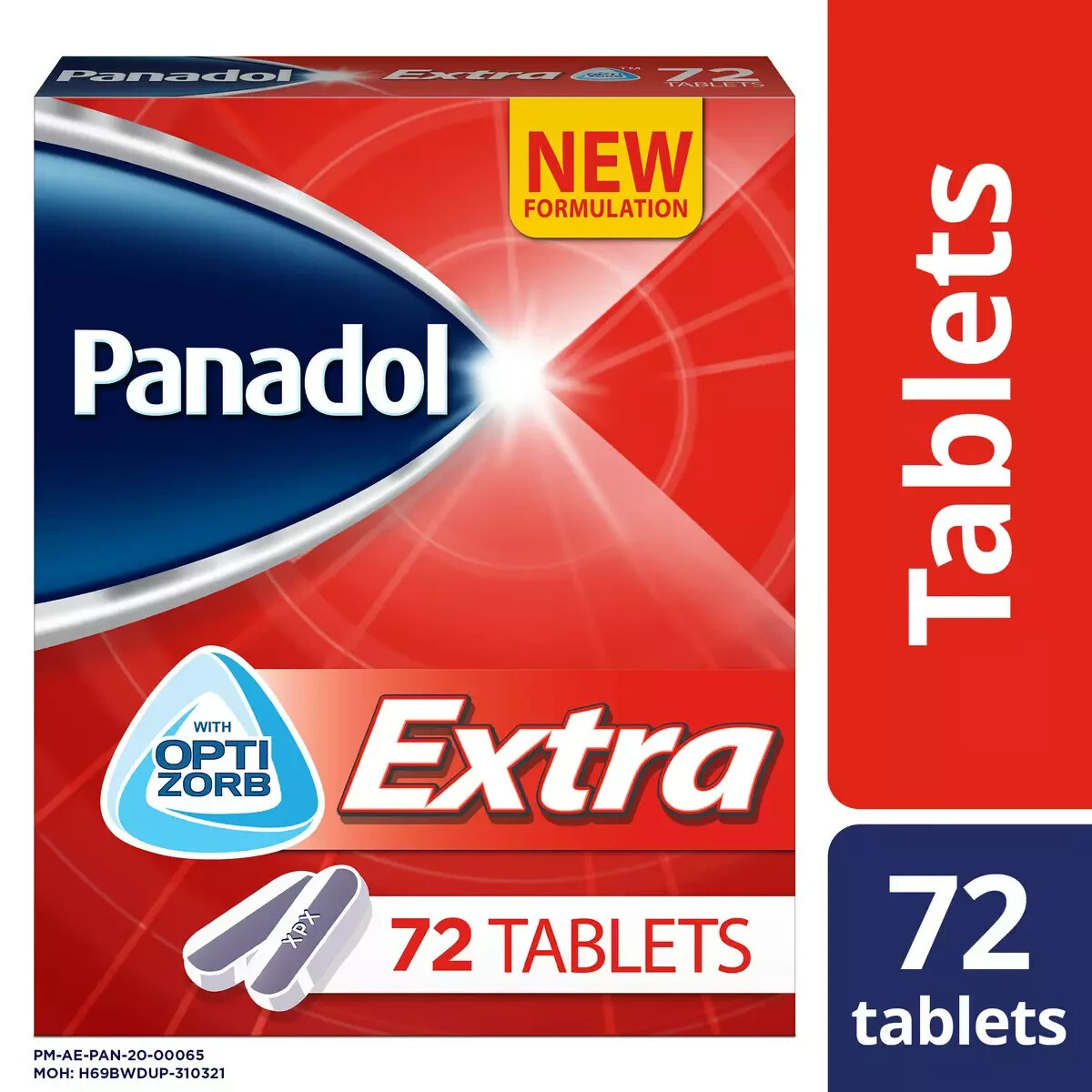Panadol Extra with Optizorb Formulation - 72 Tablets