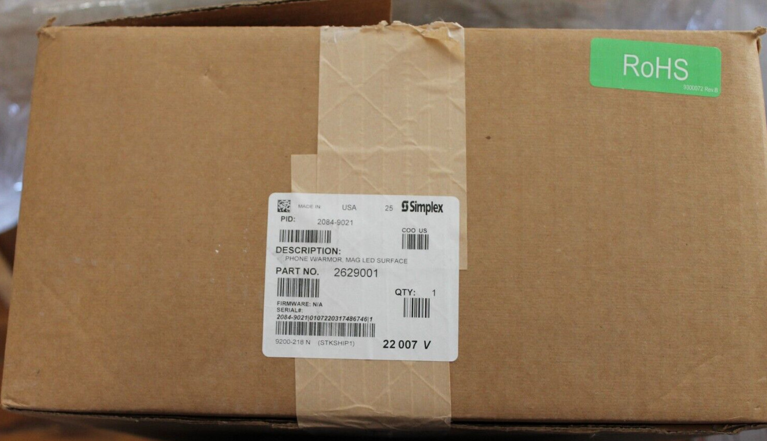 SIMPLEX 2629001 PHONE W/ ARMOR MAG LED SURFACE NEW **OPEN BOX*** PLEASE READ