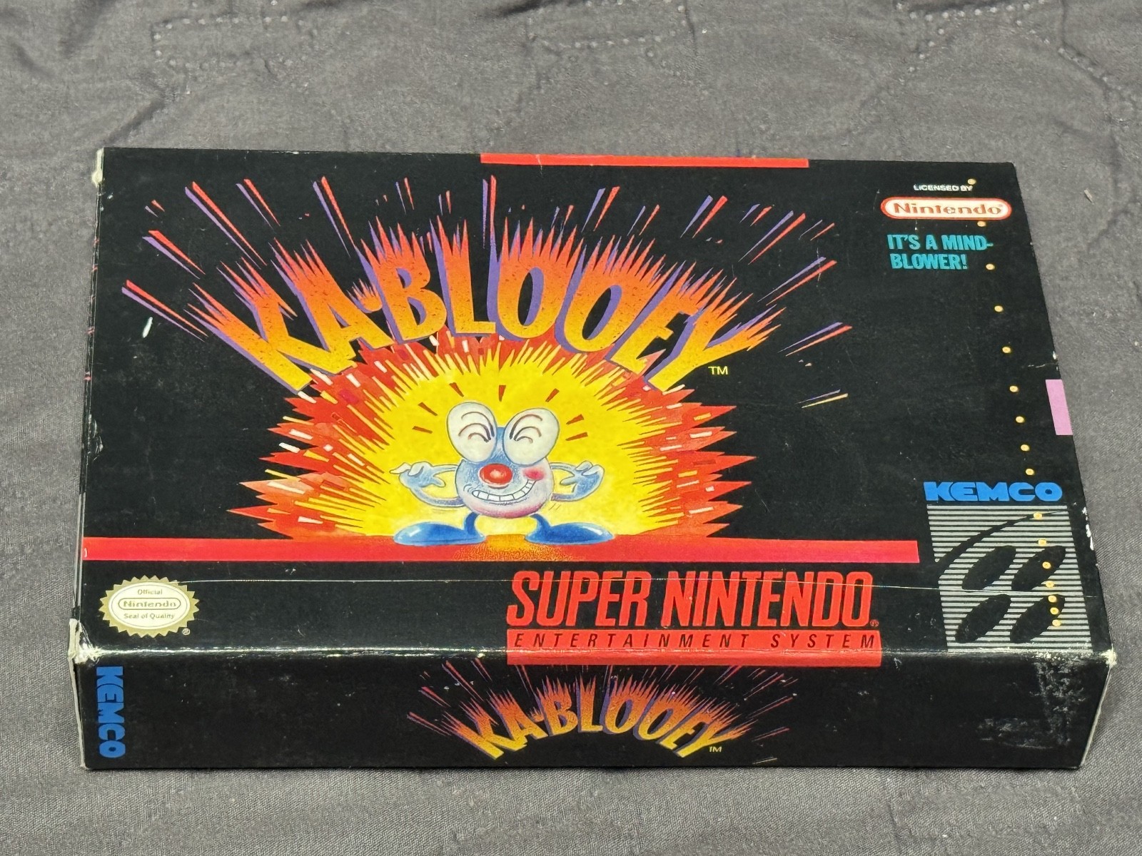 Ka-Blooey  *  Snes Box Only * Super Nintendo Original box