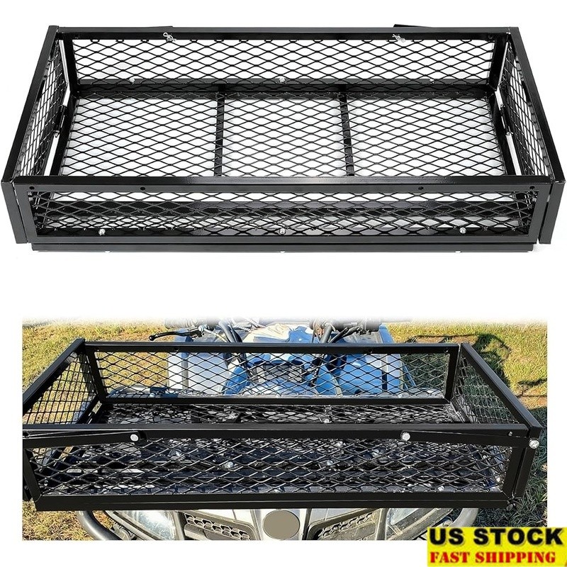 Steel Cargo Basket ATV UTV Heavy Duty Storage Mesh Design Easy Install New