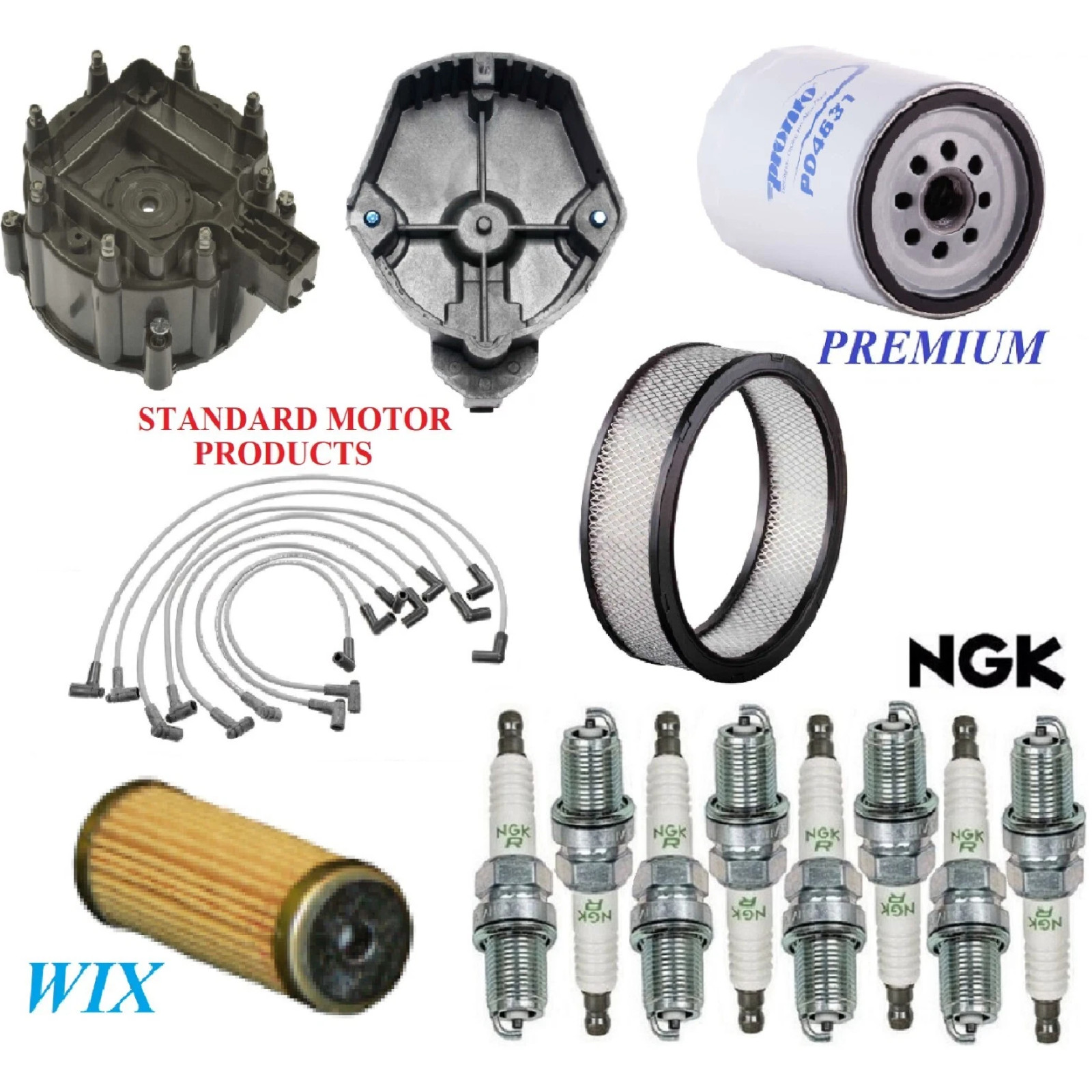 Tune Up Kit Filters Cap Spark Plugs Wire For CHEVY C10 V8 5.7L; GAS 1977-1979
