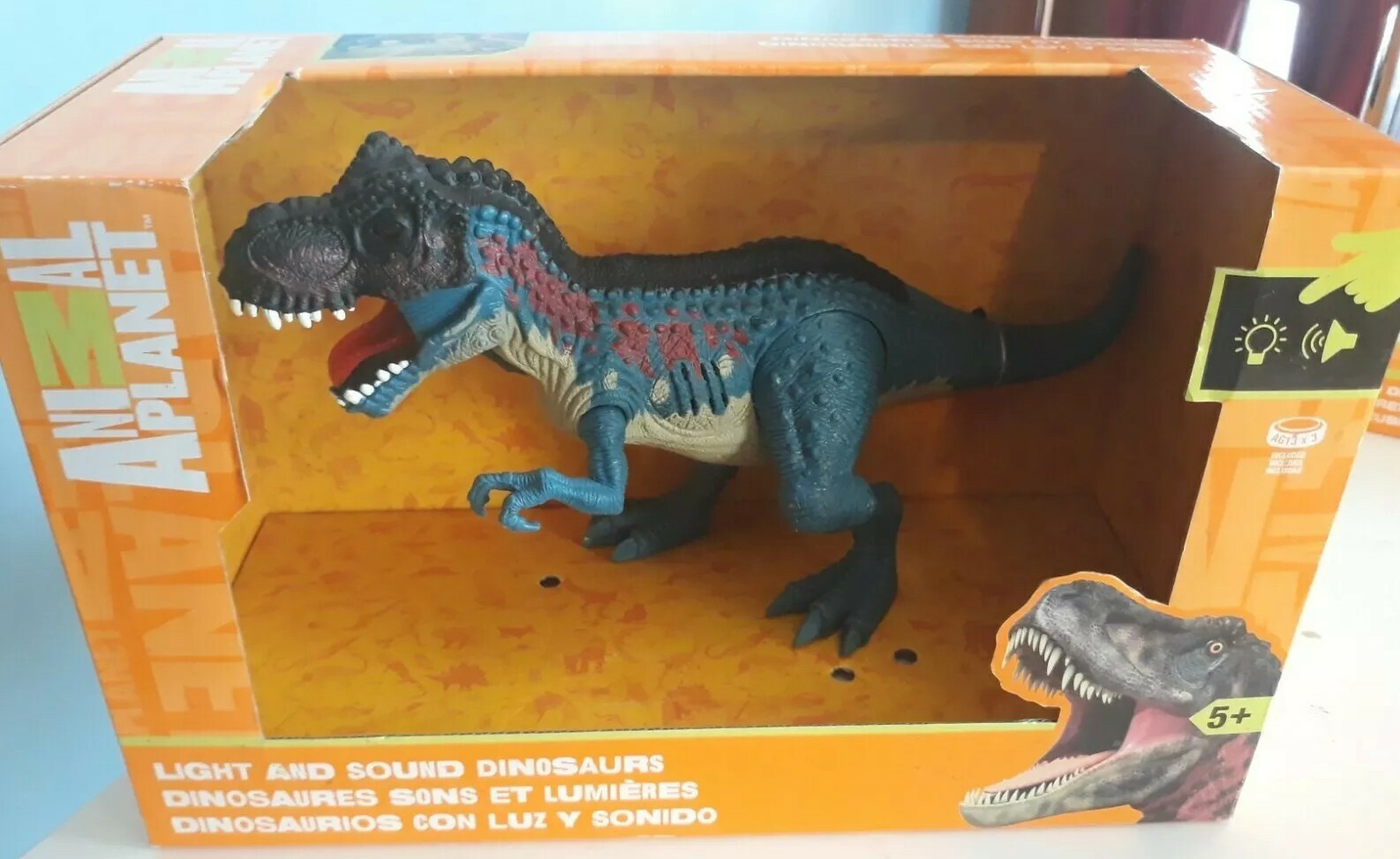 NEW Animal Planet Tyrannosaurus Rex Figure Light Sound Dinosaur Toys R Us...