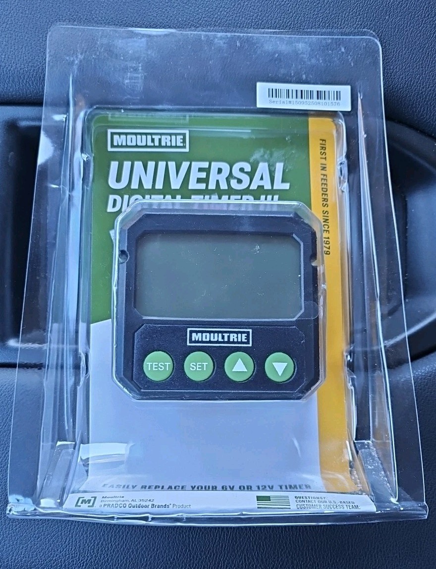 Moultrie Universal Digital Timer III Deer Feeder Timer, Bluetooth, 10 Feeds