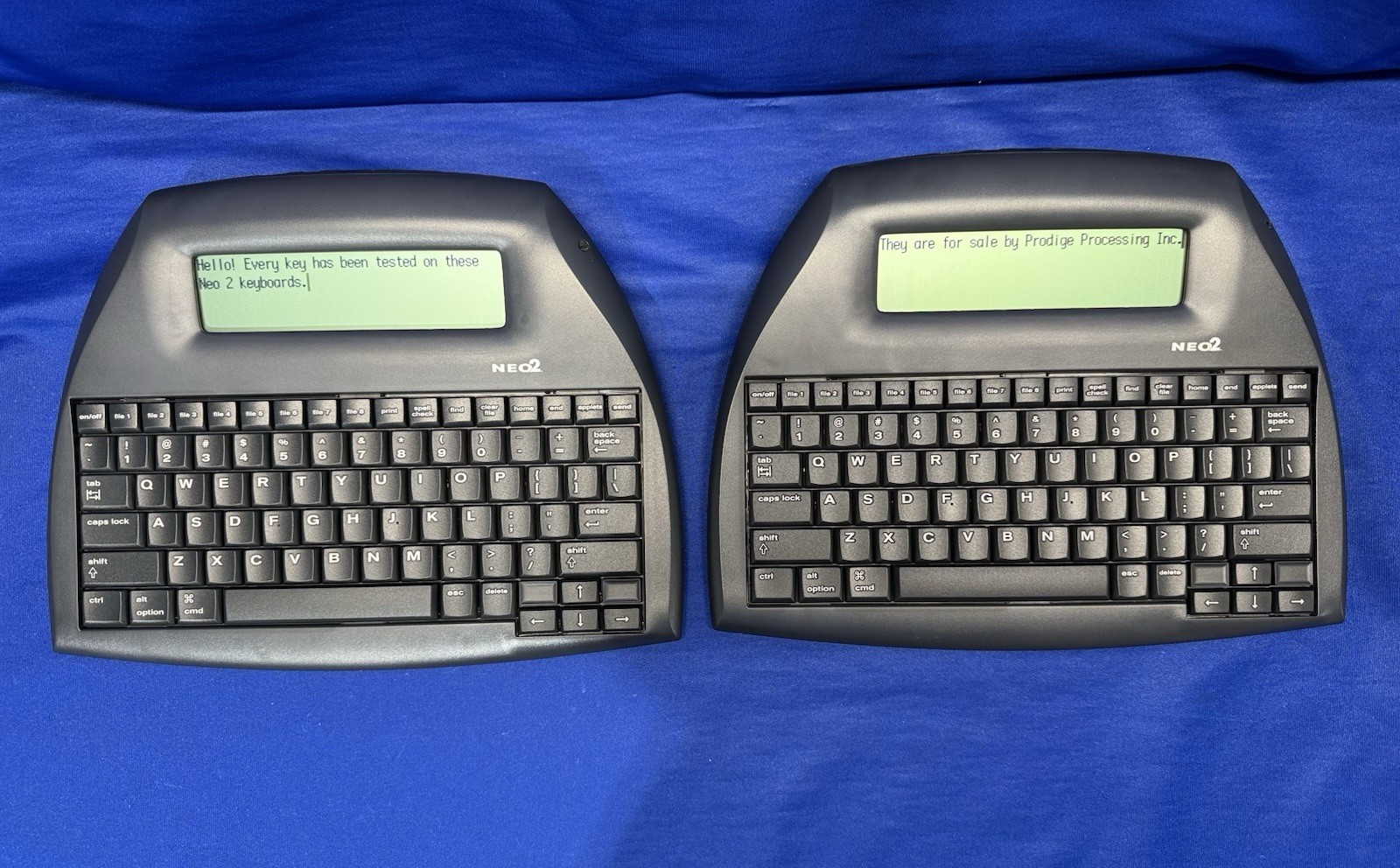 Neo2 NEO2-KB Portable Word Processor Keyboard - Lot of 2 - Working Keys