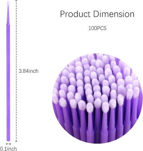 100PCS Single-Use Micro Touch Up Paint Brushes for Detail Refinishing, Paint Chi
