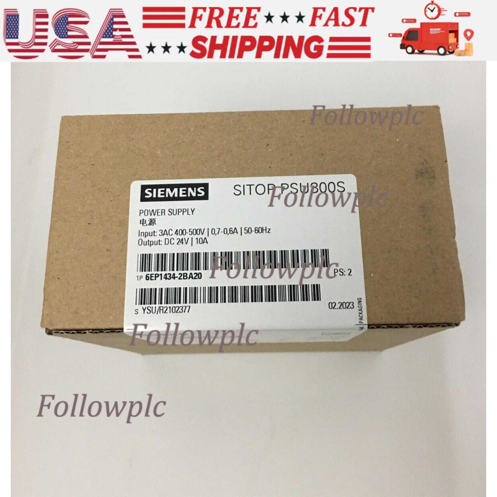 Siemens 6EP1434-2BA20 SITOP PSU300S 24V DC 10A Power Supply - NEW