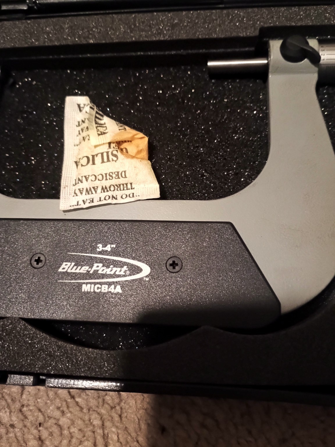 Blue Point MICB4A 3-4" Outside Micrometer Snap-On w Case