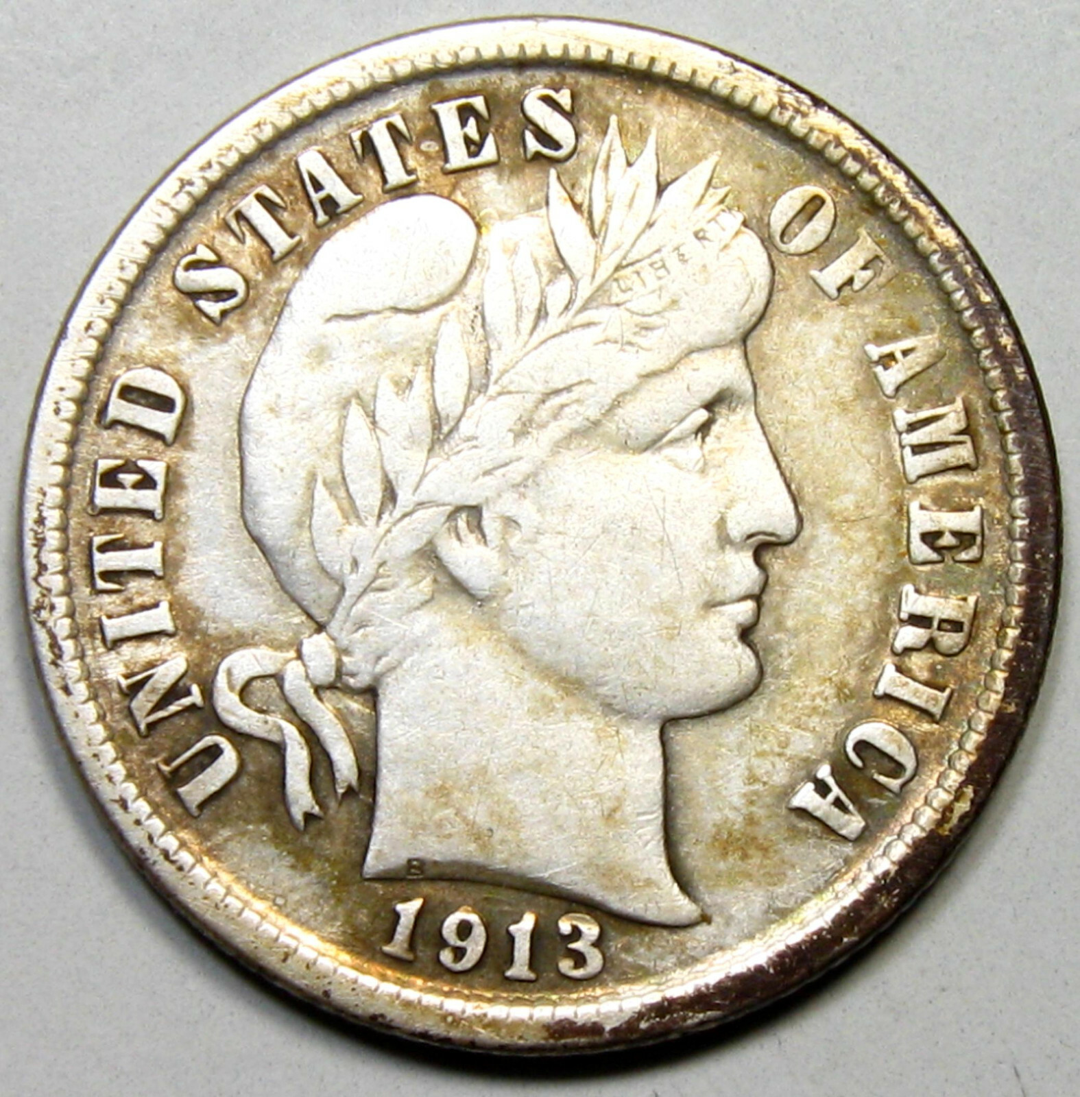 1913 Barber Dime