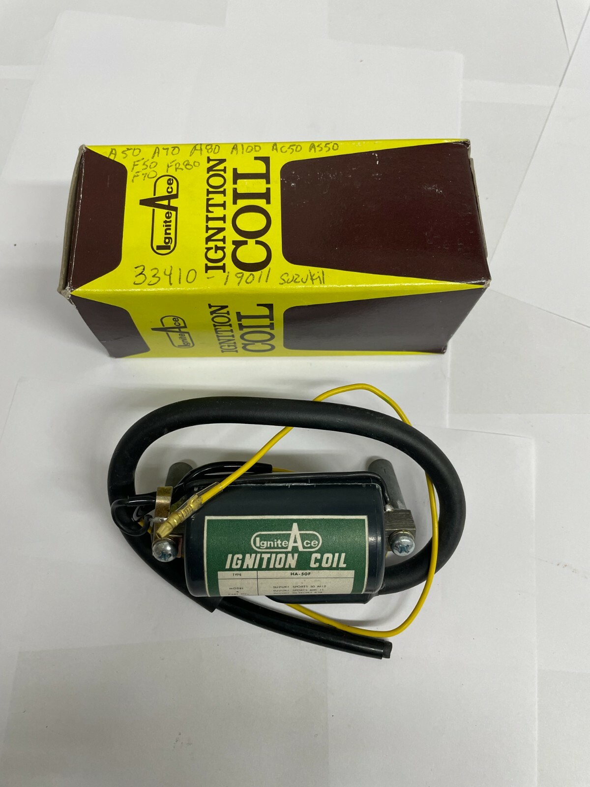 Suzuki 6 VOLT IGNITION COIL A50 A80 A100 AC50 AS50 F50 FR80 K10 K11 K15 NOS