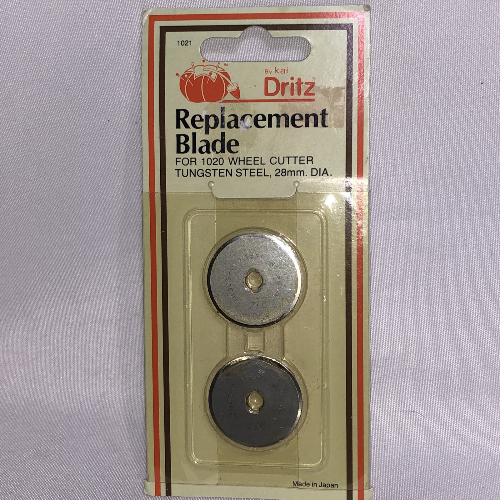 Dritz 1021 Tungsten Steel Replacement Blade Model 1020 Wheel Cutter OEM NOS/u3a
