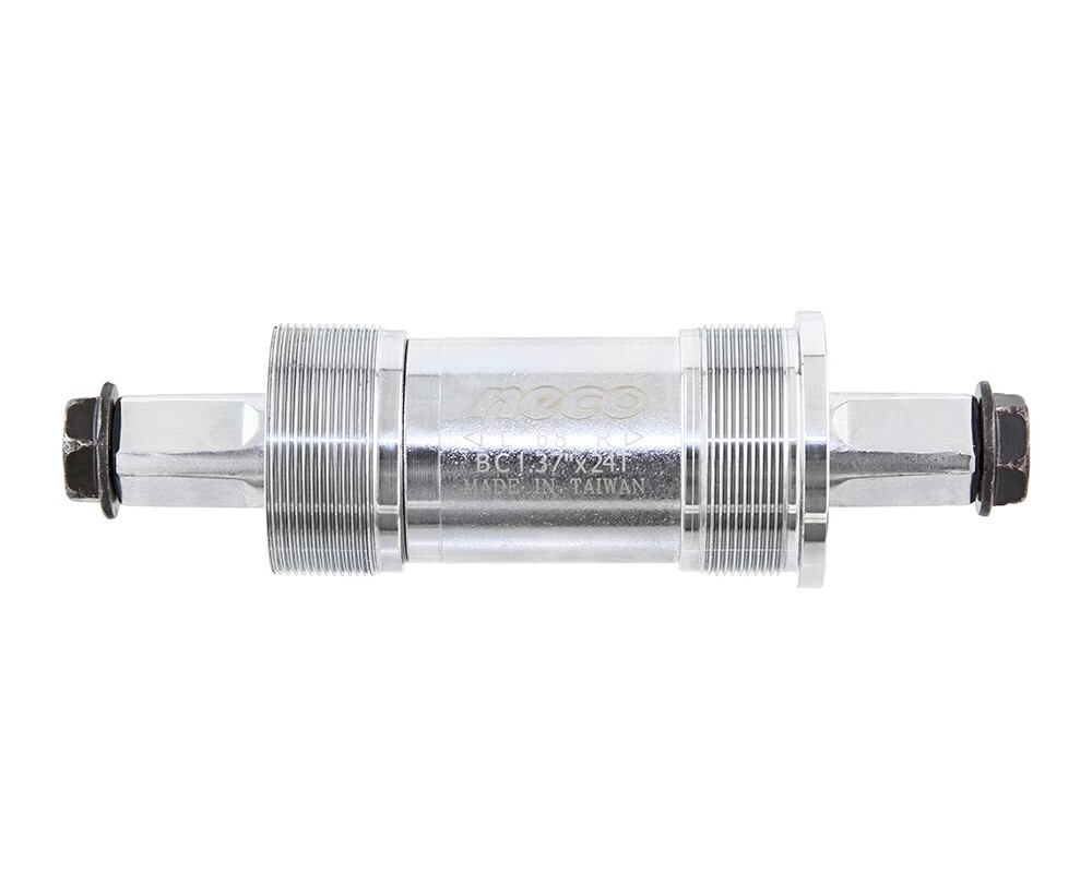 NECO Bicycle Bike Bottom Bracket Cartridge Square Set 68mm 118mm Chrome.
