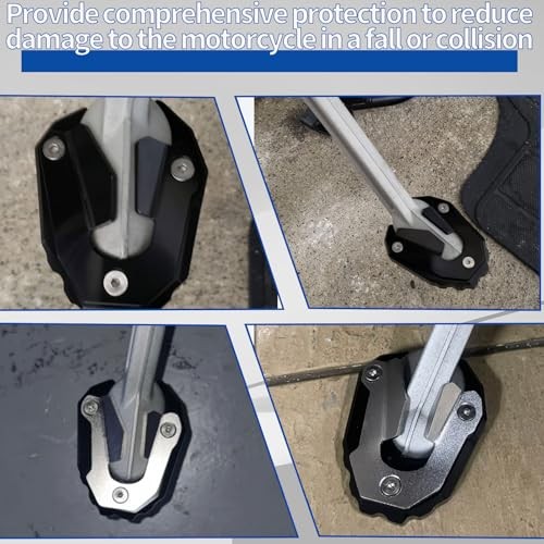 Motorcycle Bike Kickstand Extender Foot Side Stand Extension Pad Support Plate