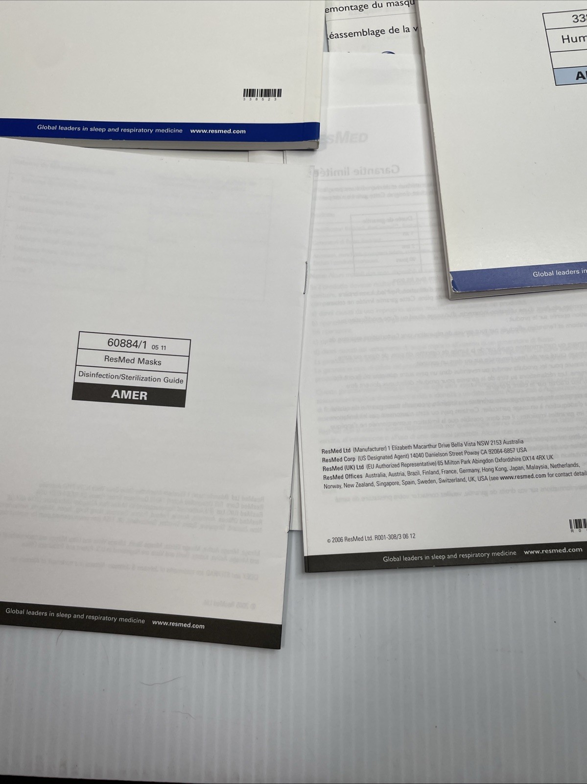 ResMed S8 Escape User Guide Manuals