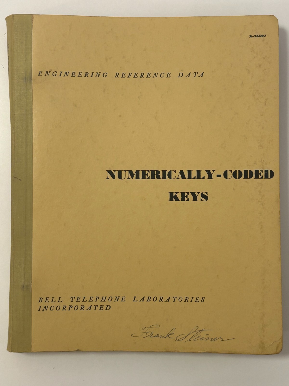 Bell Telephone Laboratories Numerically-Coded Keys Engineering Reference 1964