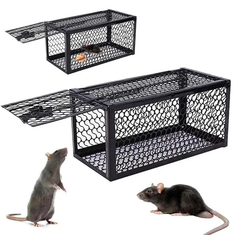 USA Mouse Trap Rat Trap Rodent Trap Live Catch Cage, Easy to Set Up and Reuse***