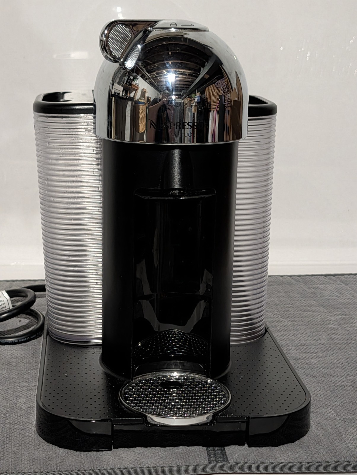 Nespresso VertuoLine GCA1 Capsule Coffee Machine Espresso Black Silver 1350W