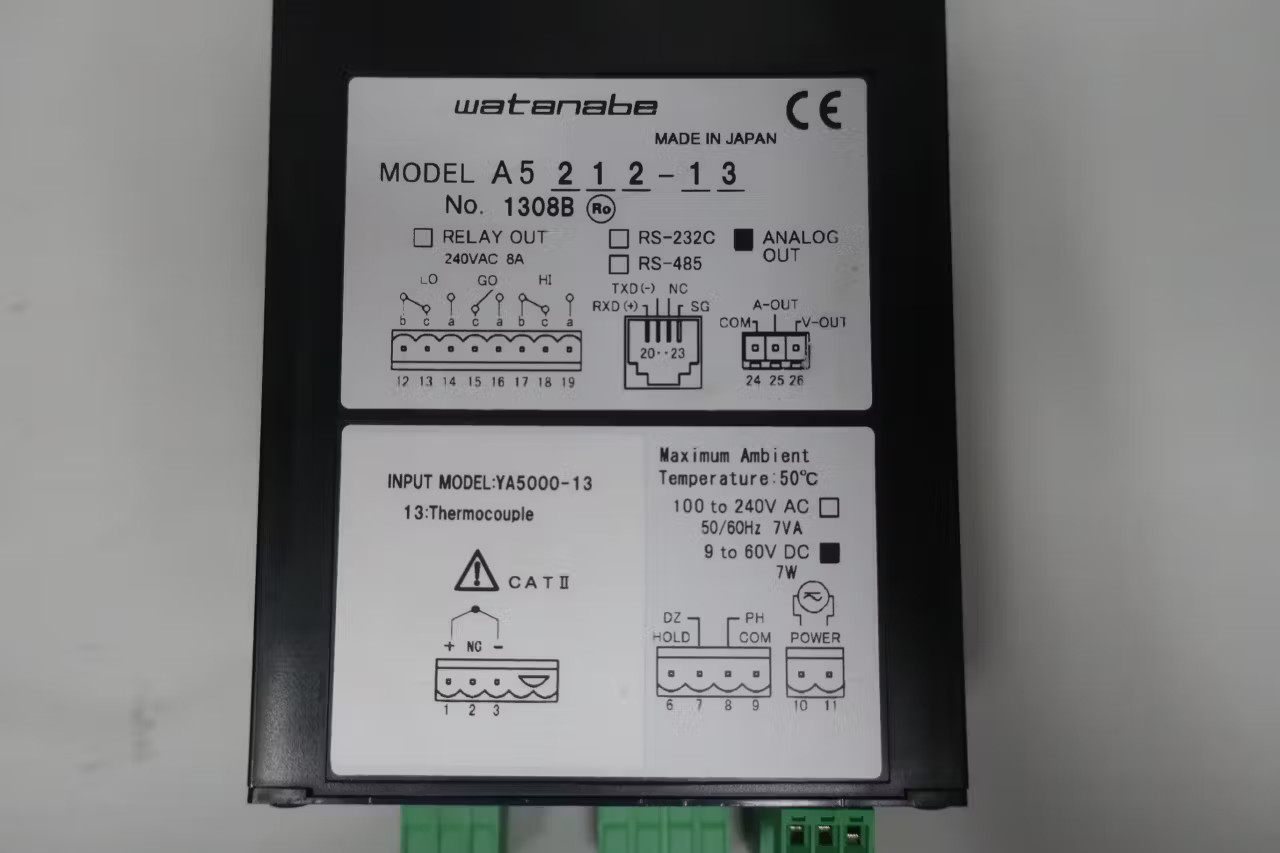 Watanabe A5212-13 Temperature Controller 9-60v-dc