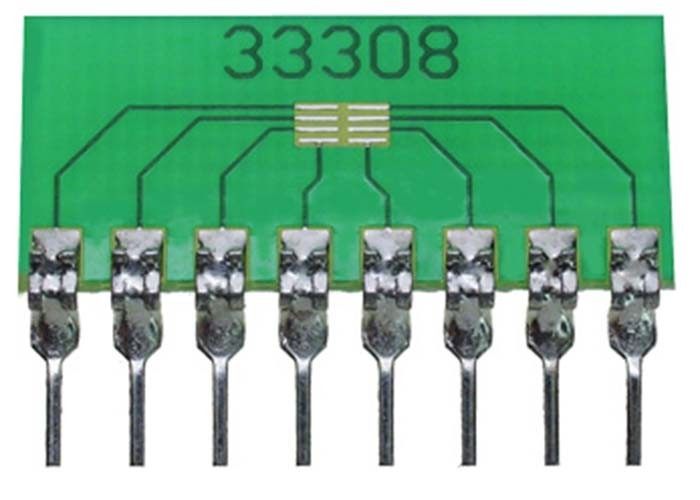 8-Pin SIP Surface Mount Adapter for ON SEMI ULLGA8 1.4x1.0,0.35P, etc,