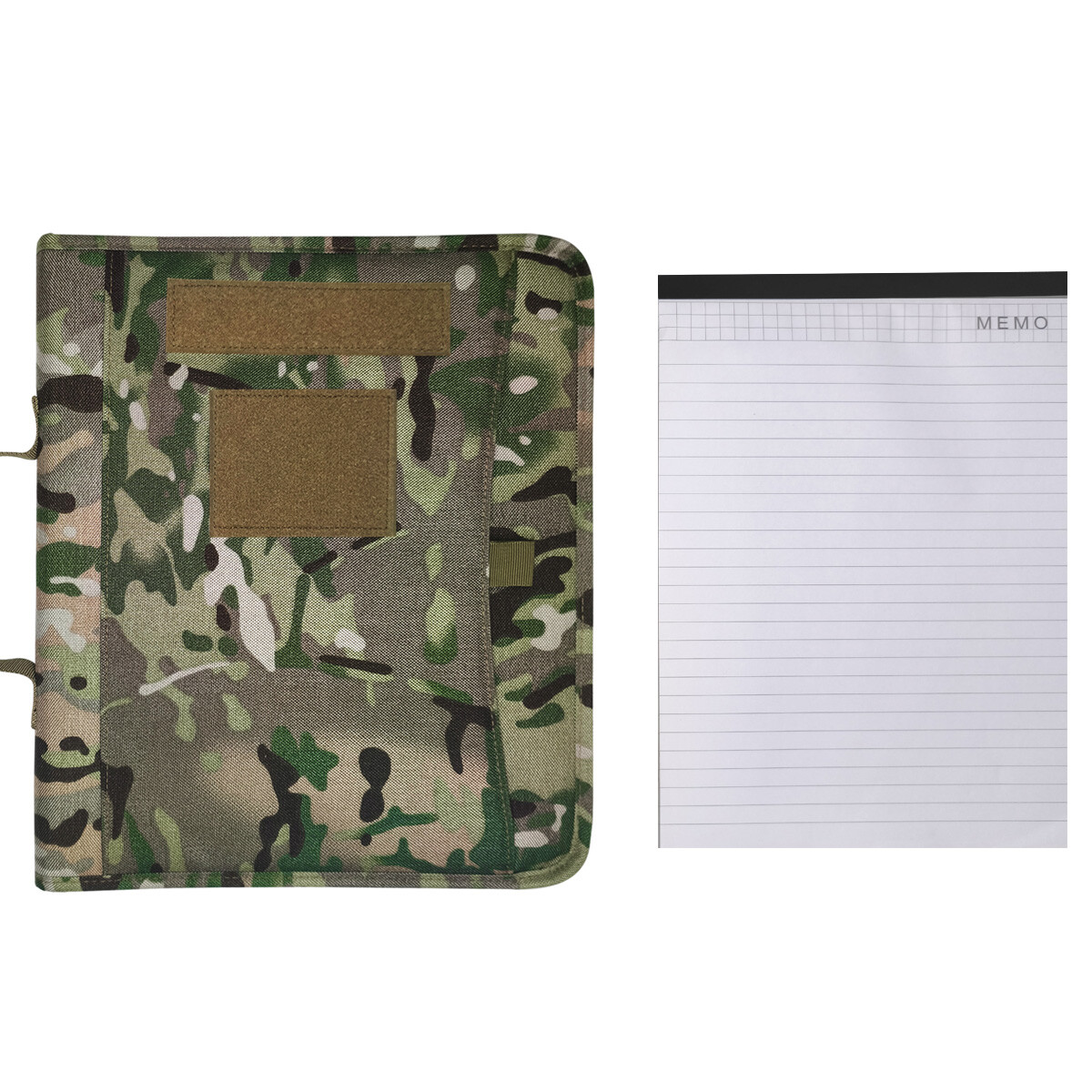 Tactical A4 3-Ring Binder Padfolio Notepad Weatherproof Notebook Cover w/ Zipper