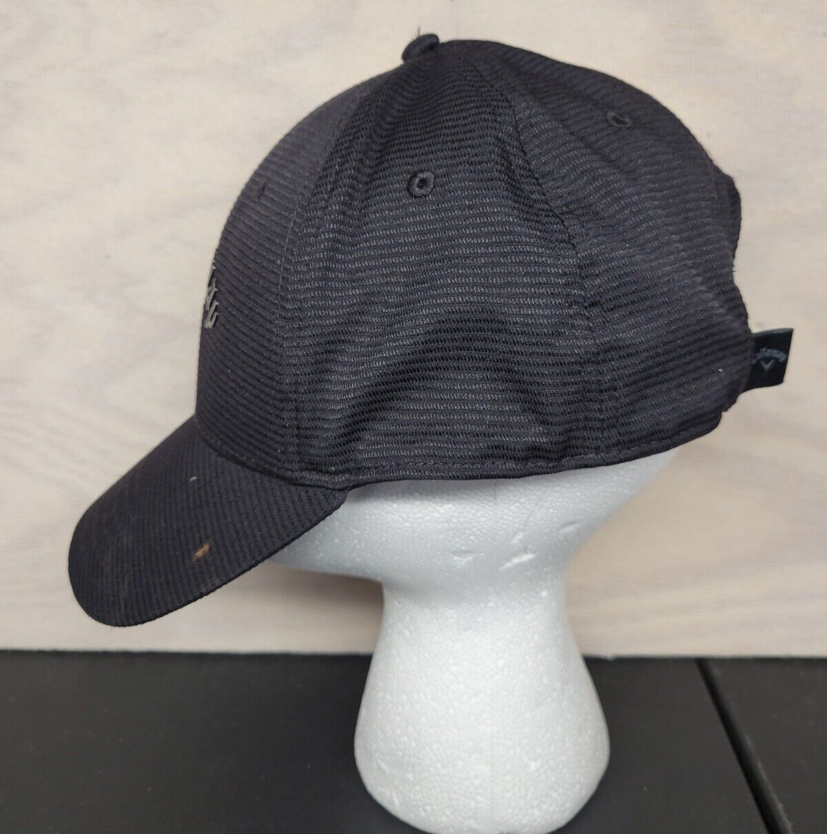 Callaway XSPANN Baseball Hat Cap Hook & Loop Golf Core Black On Black