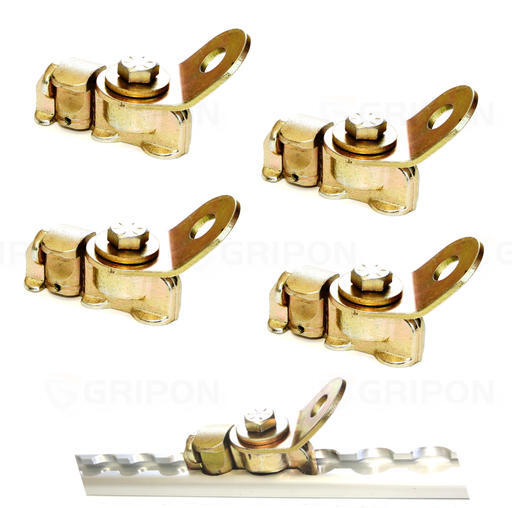 GRIPON (Pack of 4) Aluminum L-Track Threaded Fitting - Bolton Own Attachment