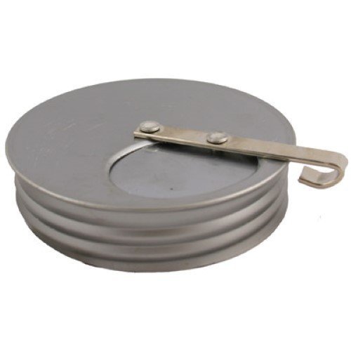 3" Steel Sugar Jar Dispenser Cap Lid Hoosier sellers spice cracker door top old