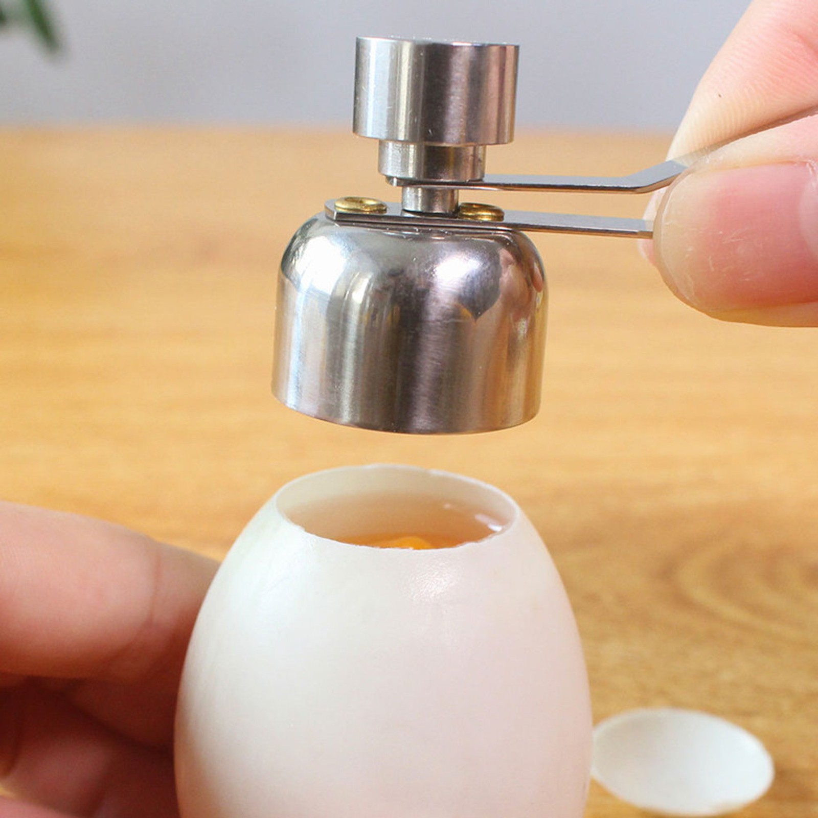 Stainless Steel Eggshell Cutter Opener/Cracker For Kitchen (S)