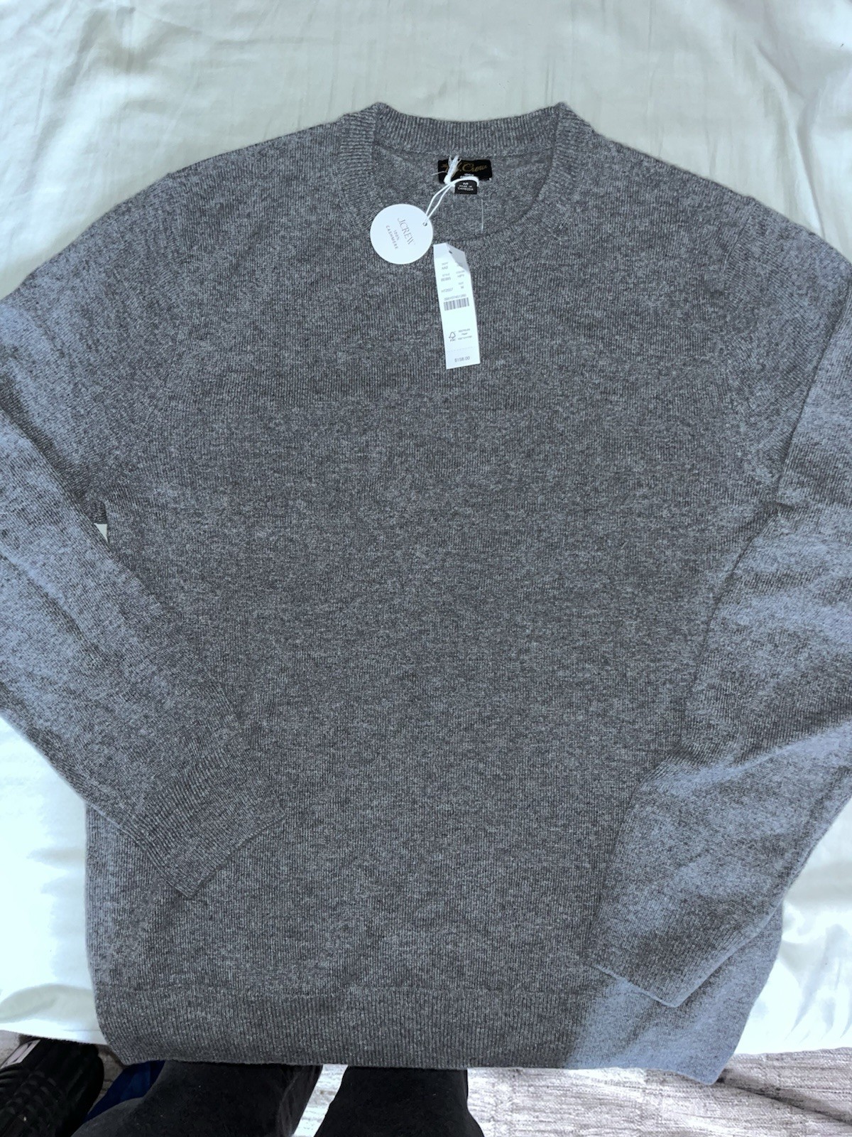 J Crew Cashmere Sweater - Men's Small ~ $158 BE895 Grey