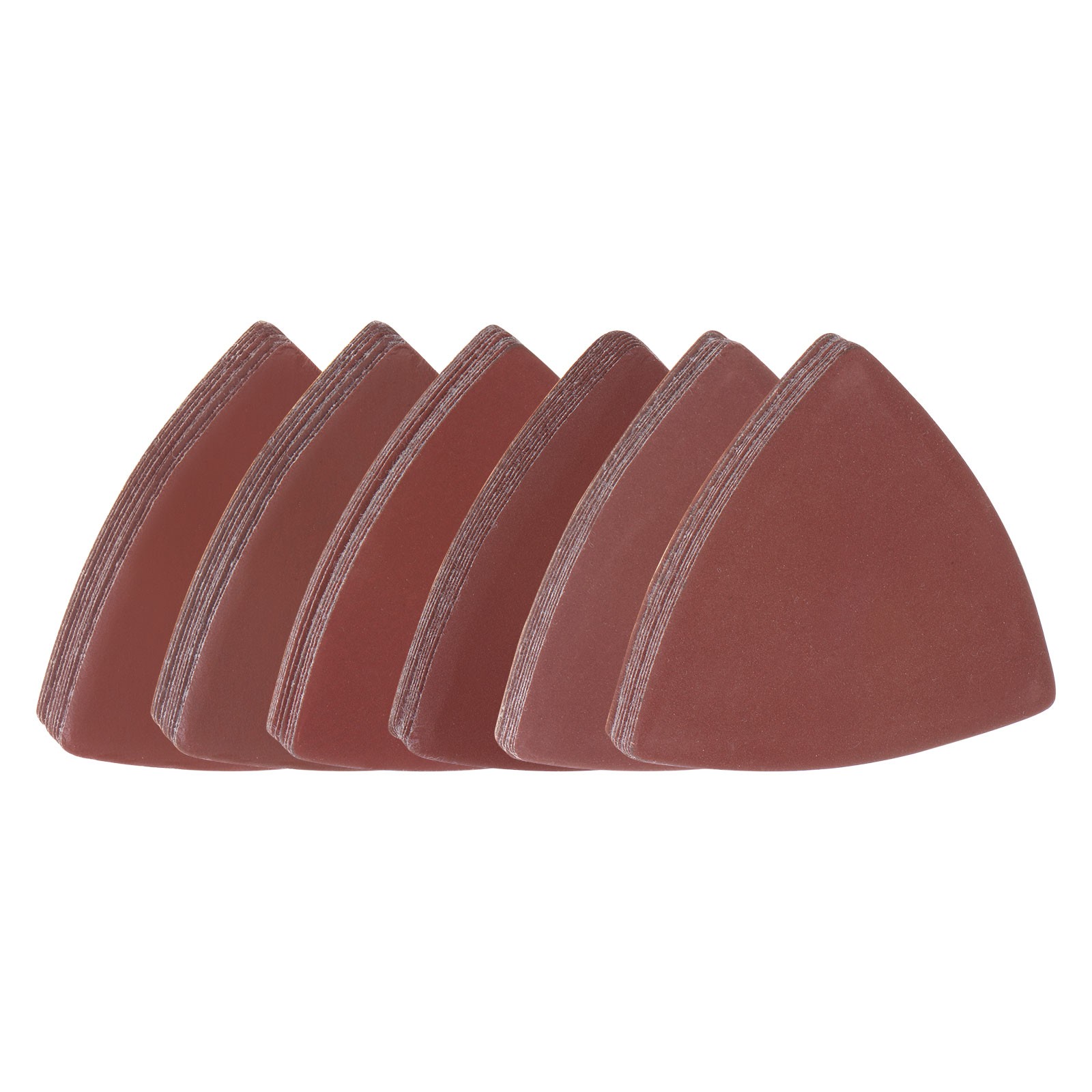 60pcs 600/800/1000/1200/1500/2000 Grits 80mm Aluminum Oxide Triangular Sandpaper