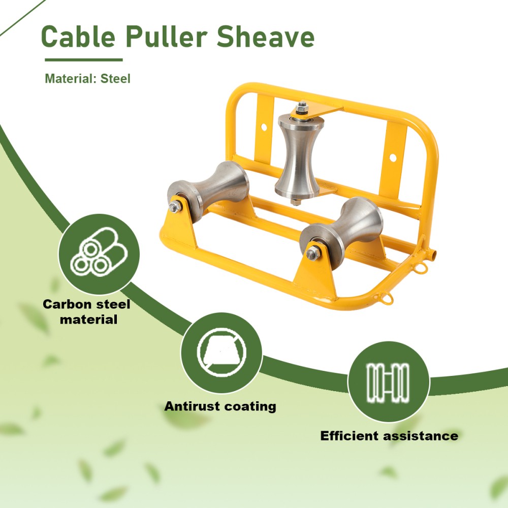 Heavy Duty Cable Puller Sheave Cable Feeding Sheave, Industrial Cable Pulley