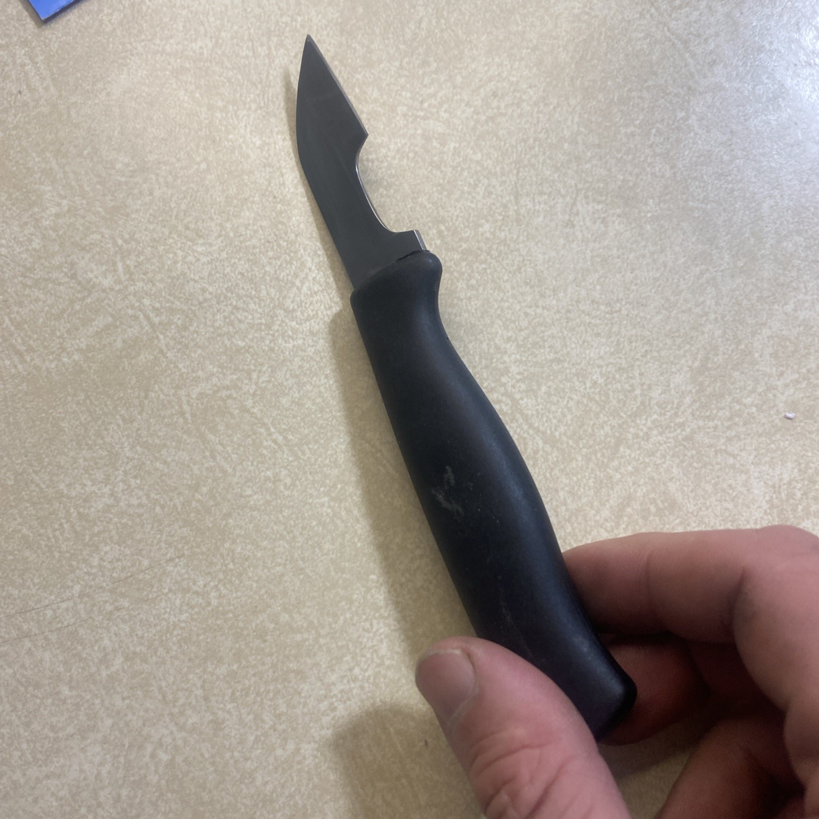 Whittling Knife Stropped Sharp, 3-Point Blade, Quality Steel, Holds Edge
