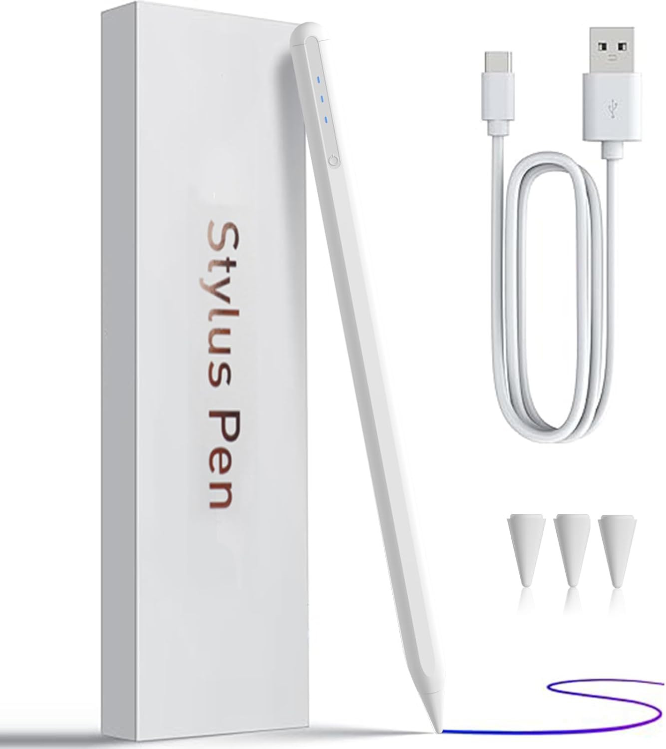 Ipad Apple Pencil 9Th&10Th Generation, Stylus Pen For, Palm Rejection, Tilt Sens