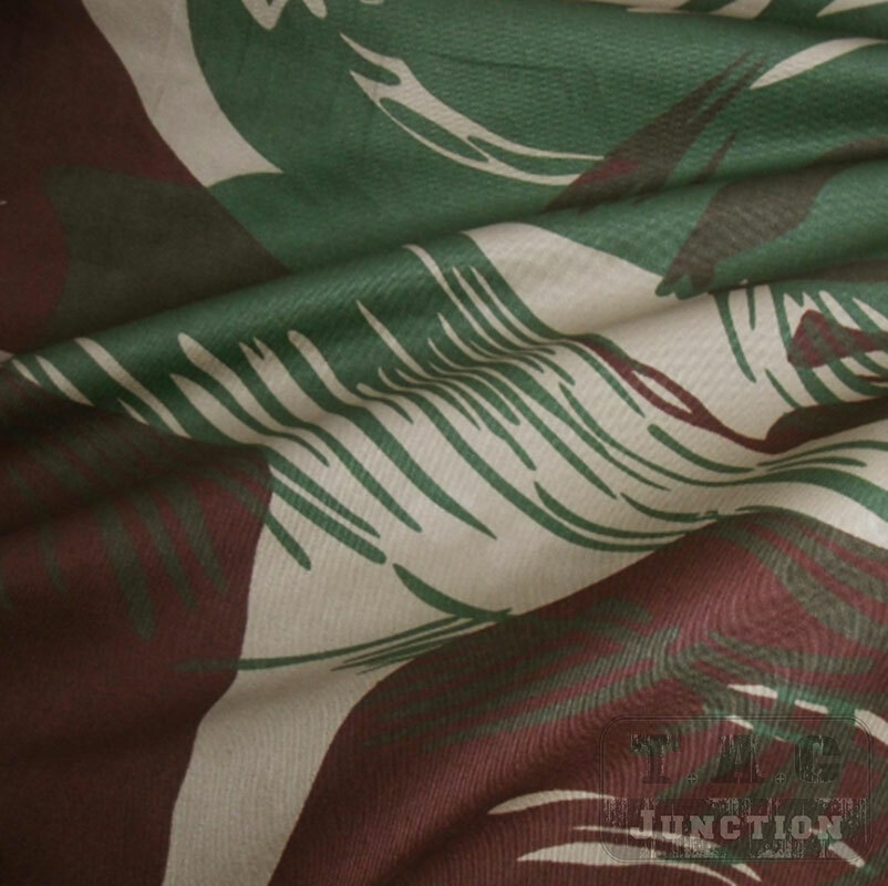59"W Rhodesian Brushstroke Camouflage Breathable Cotton Fabric Camo