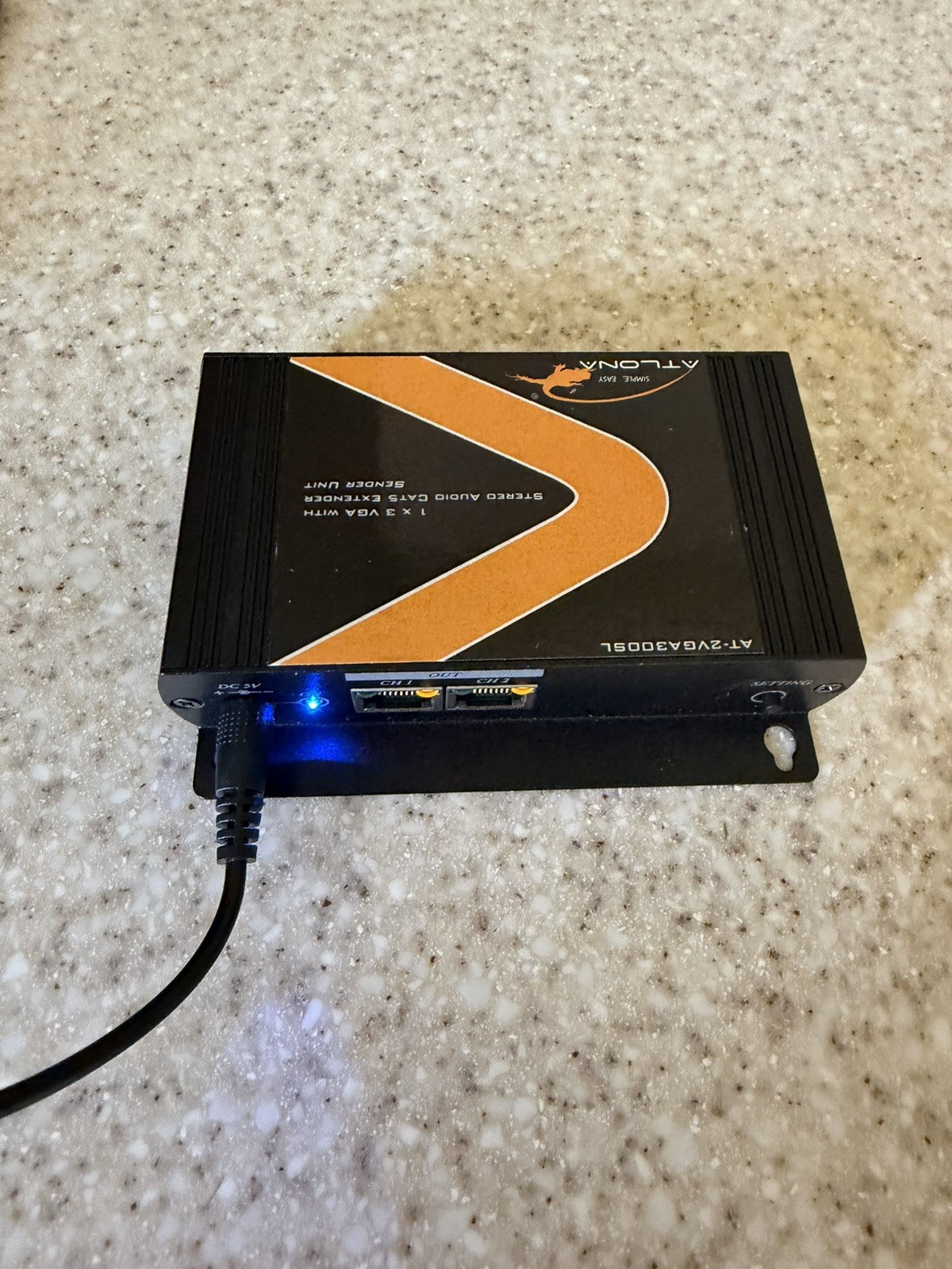 Atlona AT-VGA300CV PC/Component Video 2-Way Converter Scaler NO AC Adapter
