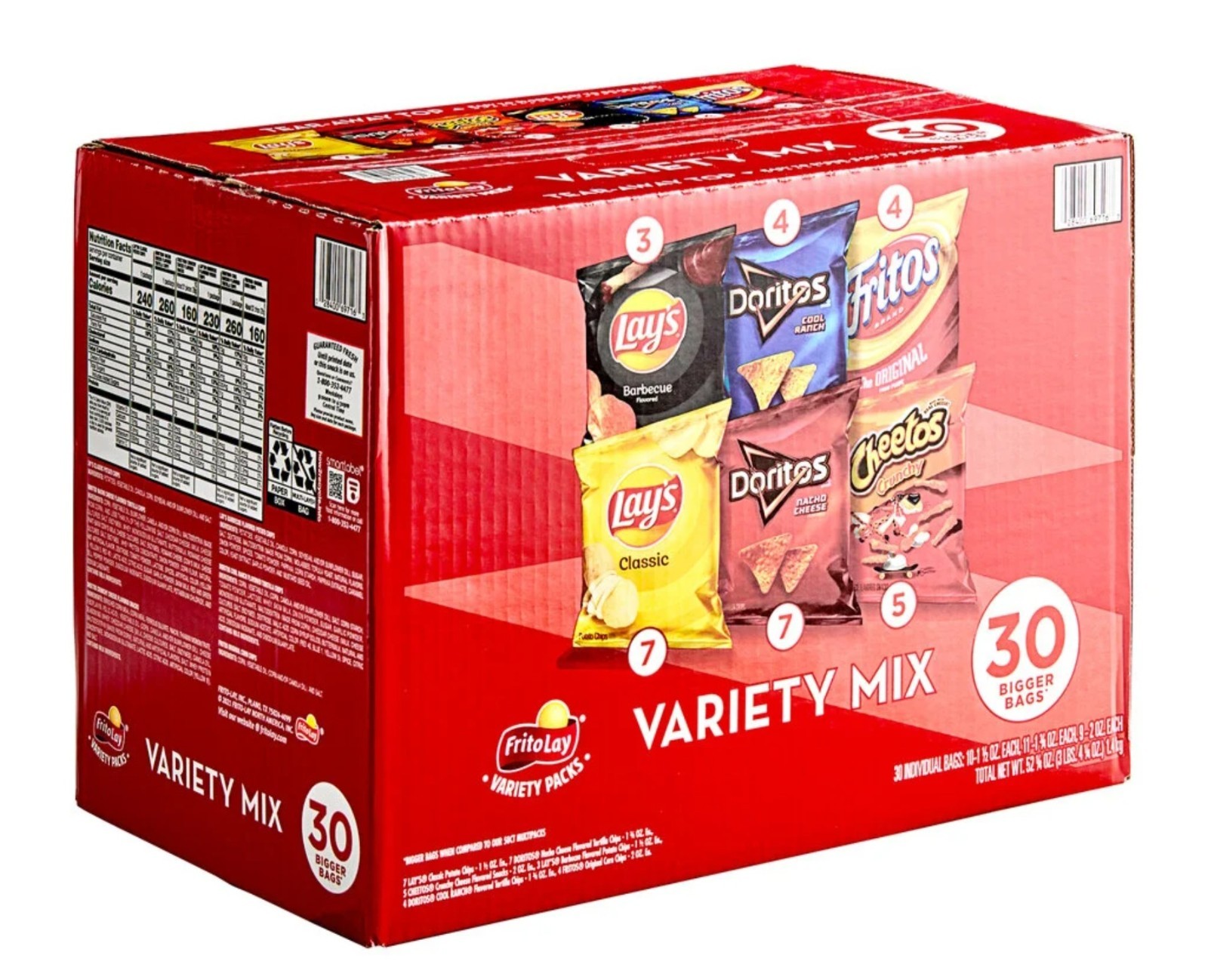 Frito-Lay Company, Frito Lay Variety Mix Variety Packs, 30 Count