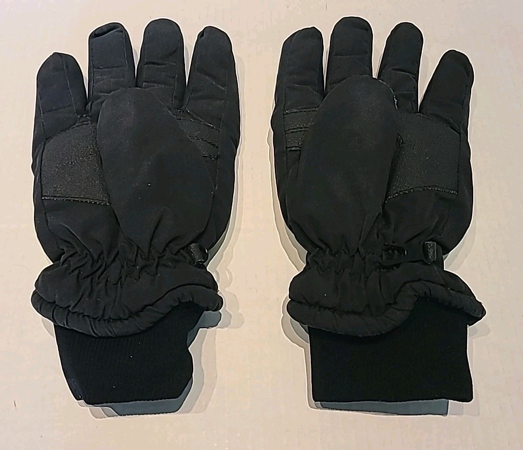 Unbranded- Winter Gloves- Unisex- Soft & Strong- Black and Green- Medium