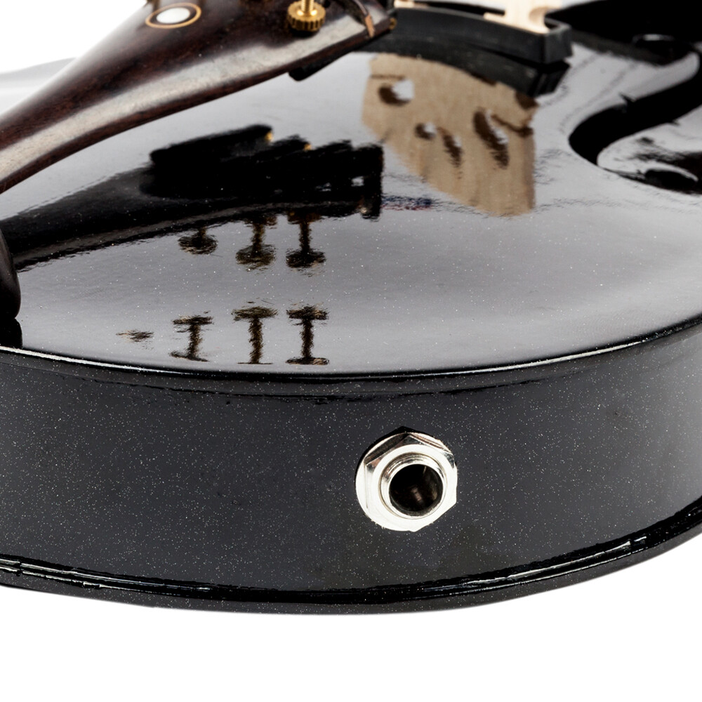 New 4/4 Full Size EQ Violin with Case Bow String Shoulder Rest Tuner Black