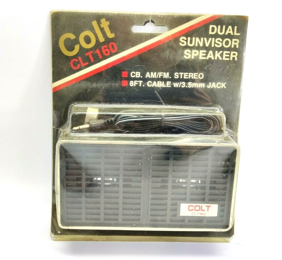 Vintage Colt CLT160 Dual Sunvisor Speaker NOS