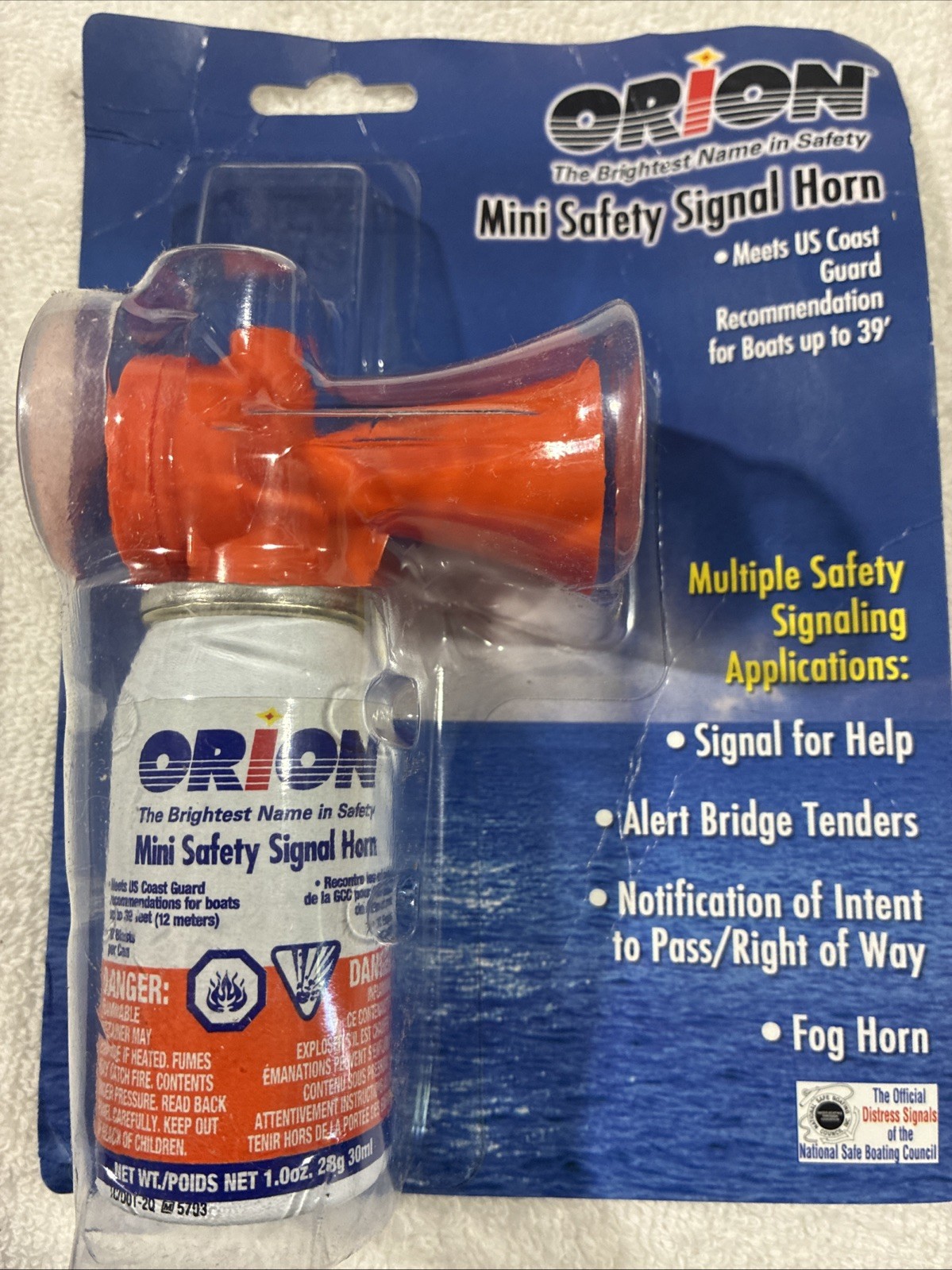Orion 508 Safety Signal Air Horn for Boats Go-Bags Hunters Hikers  SEALED