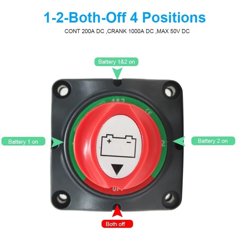 Battery Disconnect Switch Master,12V-48V Battery Shut Off Switch,....