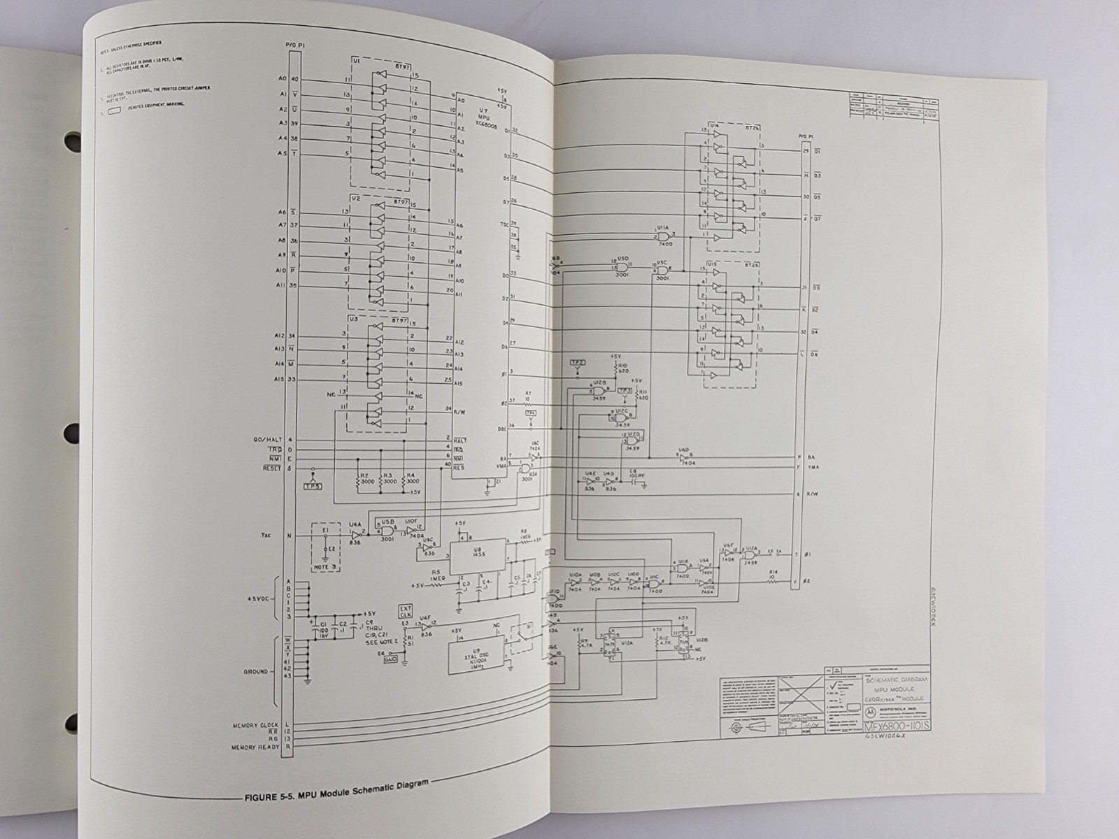 Original Vintage Motorola M6800 Microprocessor Manuals Guides Retro Computing