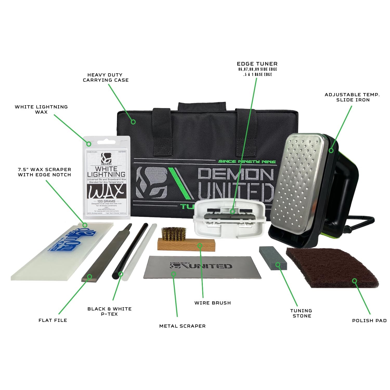 Demon Complete Basic Tune Kit with Wax- Everything Needed to do a Basic Tune and
