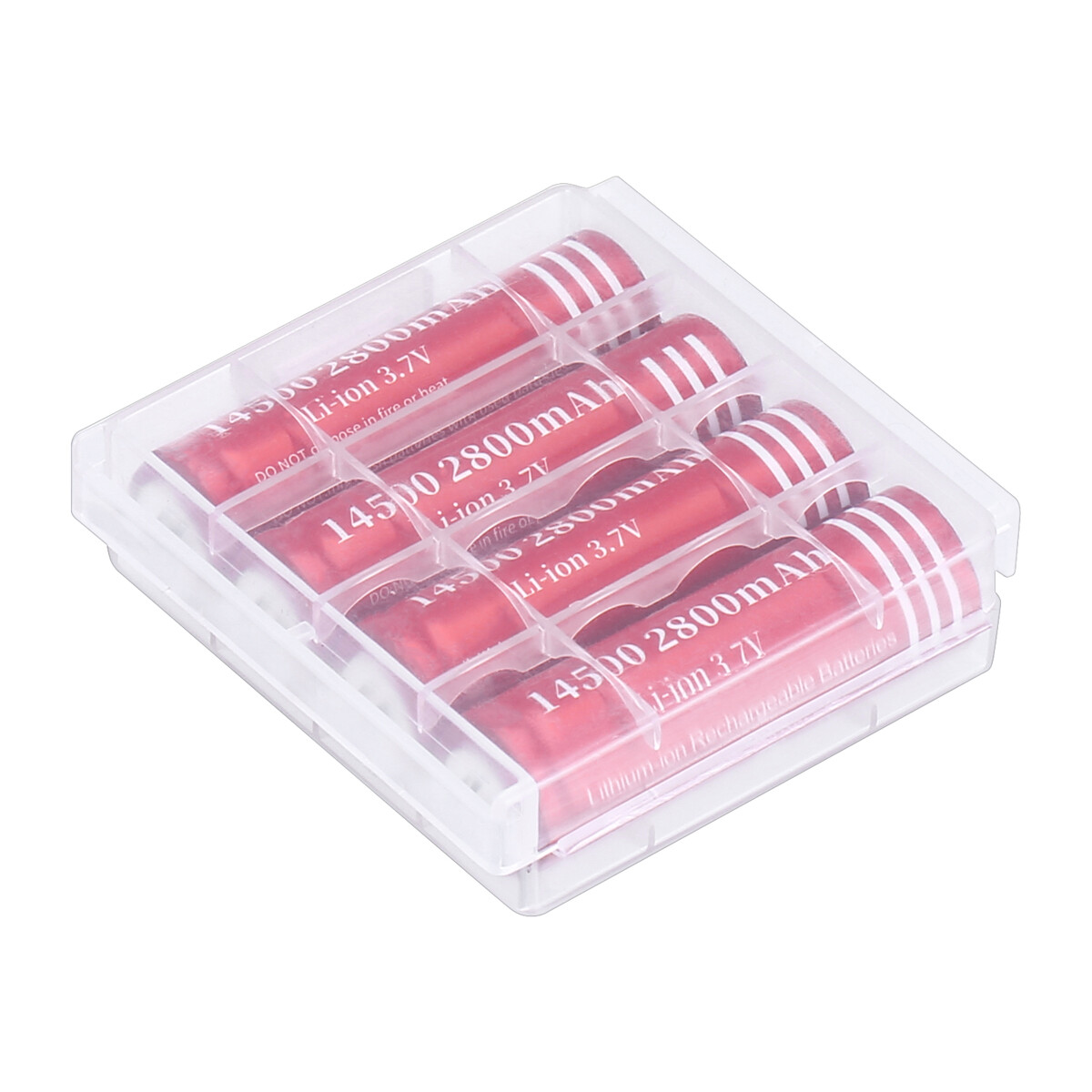 4X 14500 Battery 800mAh Li-ion 3.7V Rechargeable Batteries Cell For Flashlight