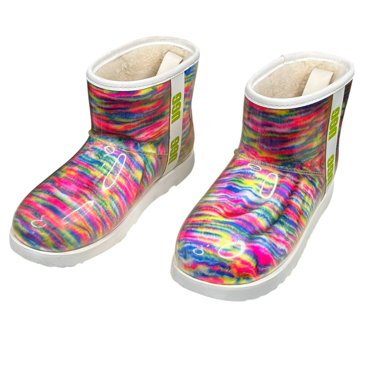 UGG Kids Classic Clear Mini Pixelate Multicolor Winter Boot Size US 6