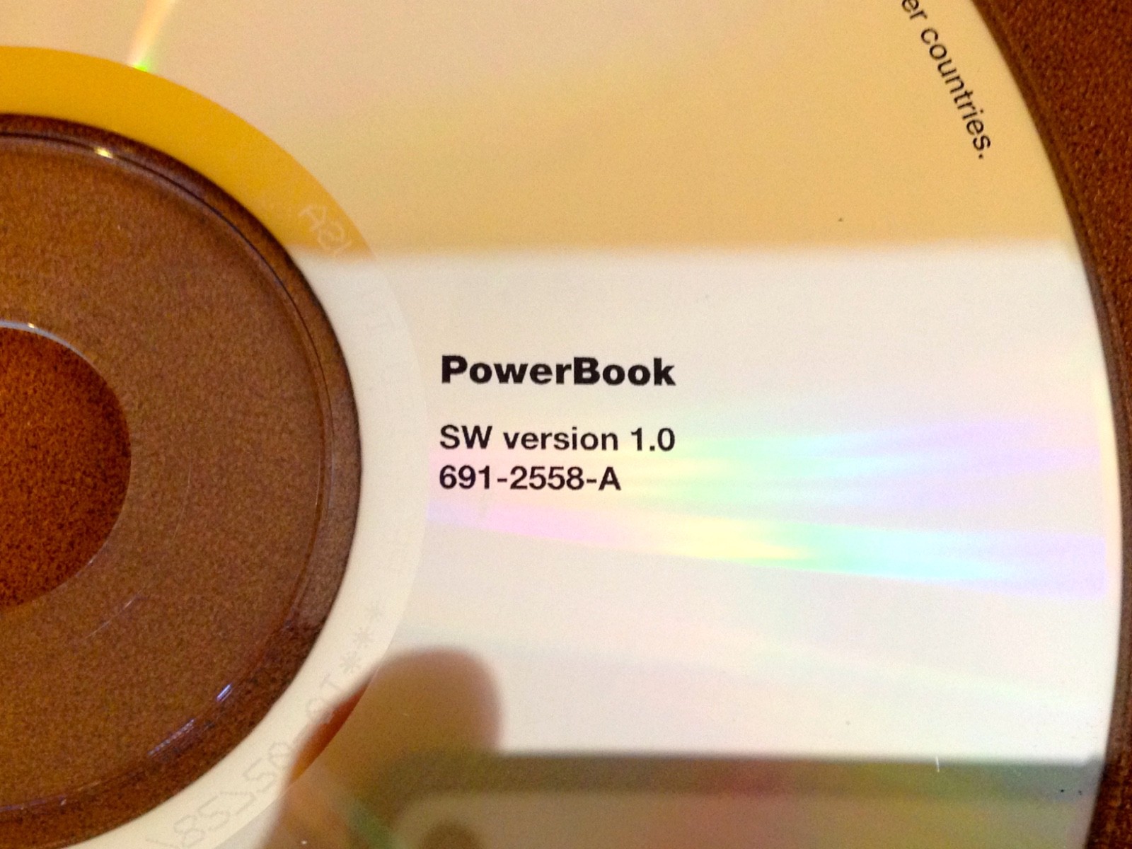 PowerBook G4 AHT Disc v1.0 691-2558-A / Macintosh Computer Software