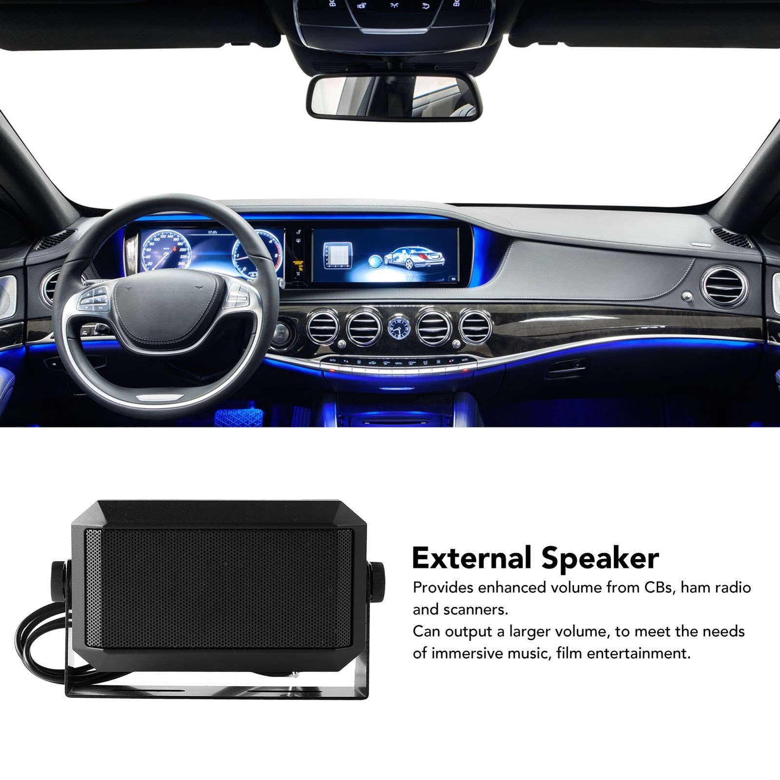 Mini External Speaker Strong Volume Output For Vehicle Sound Systems Popular