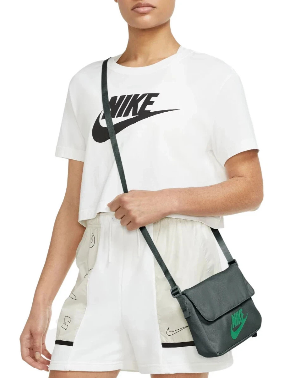 Nike Sportswear Futura 365 Crossbody Bag Purse Handbag Swoosh Green NWT CW9300